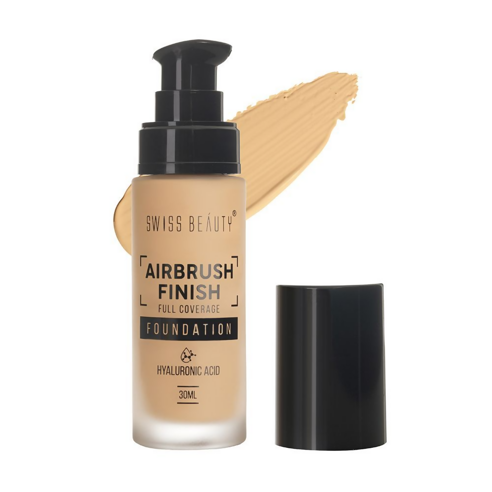Swiss Beauty Airbrush Finish Full Coverage Foundation - Fair Ivory - Distacart