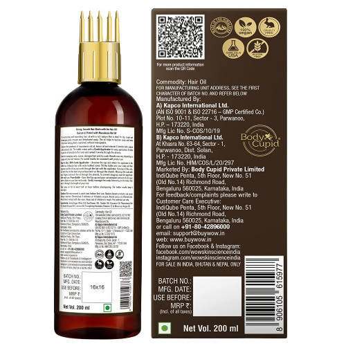 Wow Skin Science Macadamia Nut Hair Oil With Comb Applicator - Distacart