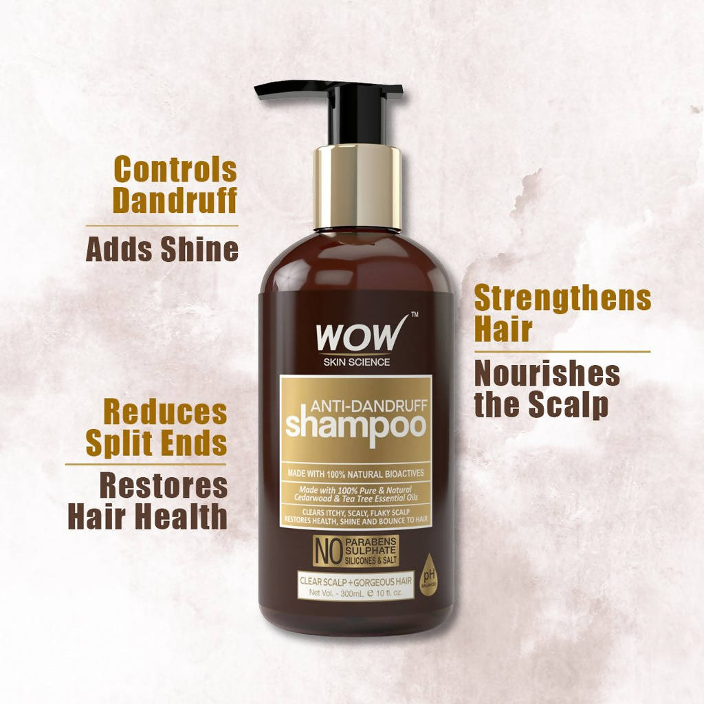 Wow Skin Science Anti-Dandruff Shampoo - Distacart