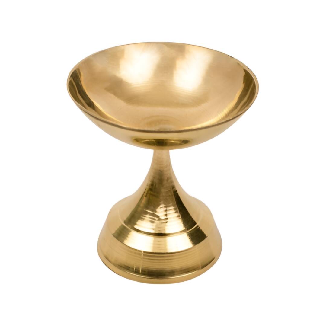 Spillbox Gold-Toned Brass Niranjan Small Deep Pooja Essential - Distacart