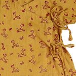 Thumbnail for Mhyssa Zeke Half Sleeve Wrap Style Yellow and Red T-shirt With Long Pant Set For Kids - Distacart
