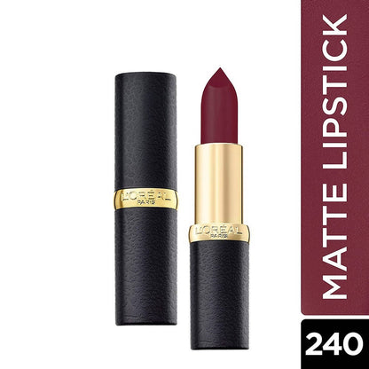 L'Oreal Paris Color Riche Moist Matte Lipstick - 240 Crimson En Scene - Distacart