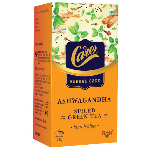 Care Ashwagandha Spiced Green Tea Bags - Distacart