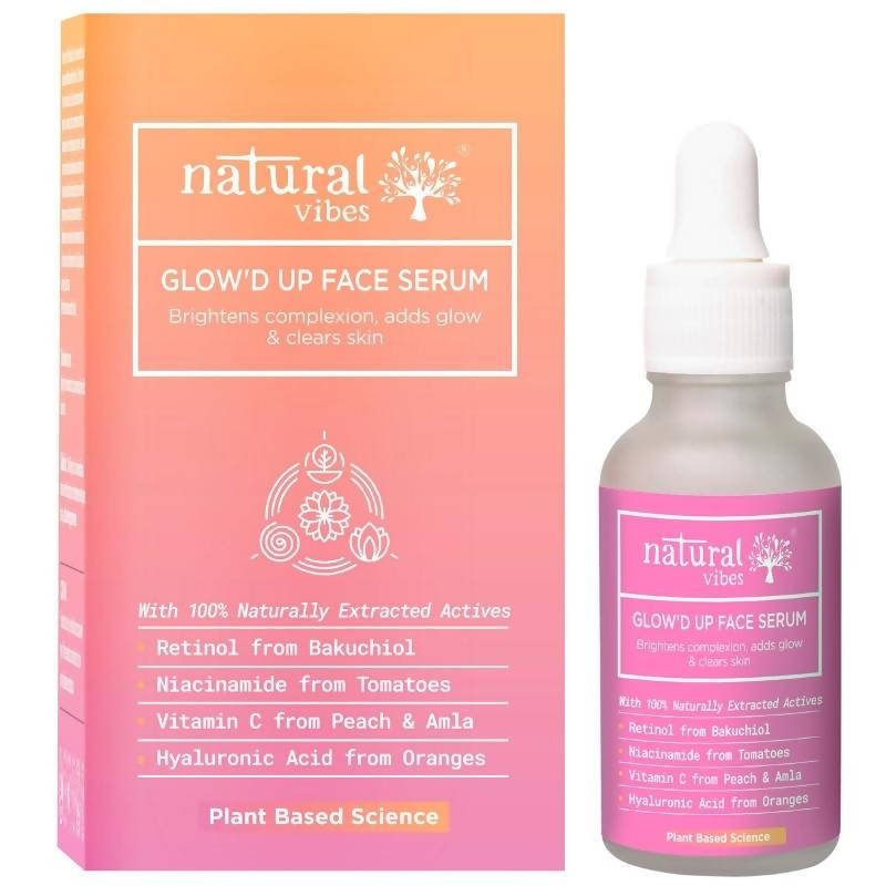 Natural Vibes Glow'd Up Face Serum - Distacart