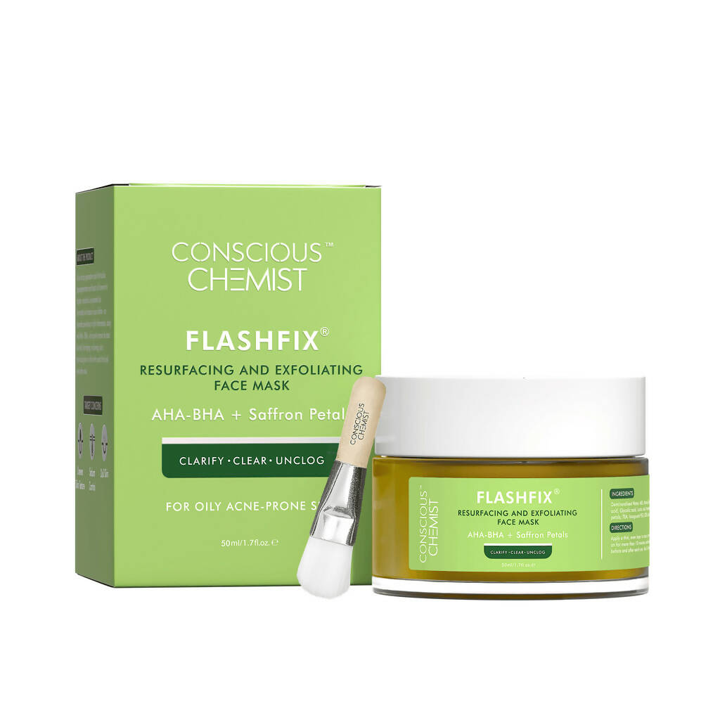 Conscious Chemist Flashfix Resurfacing & Exfoliating Face Mask - Distacart