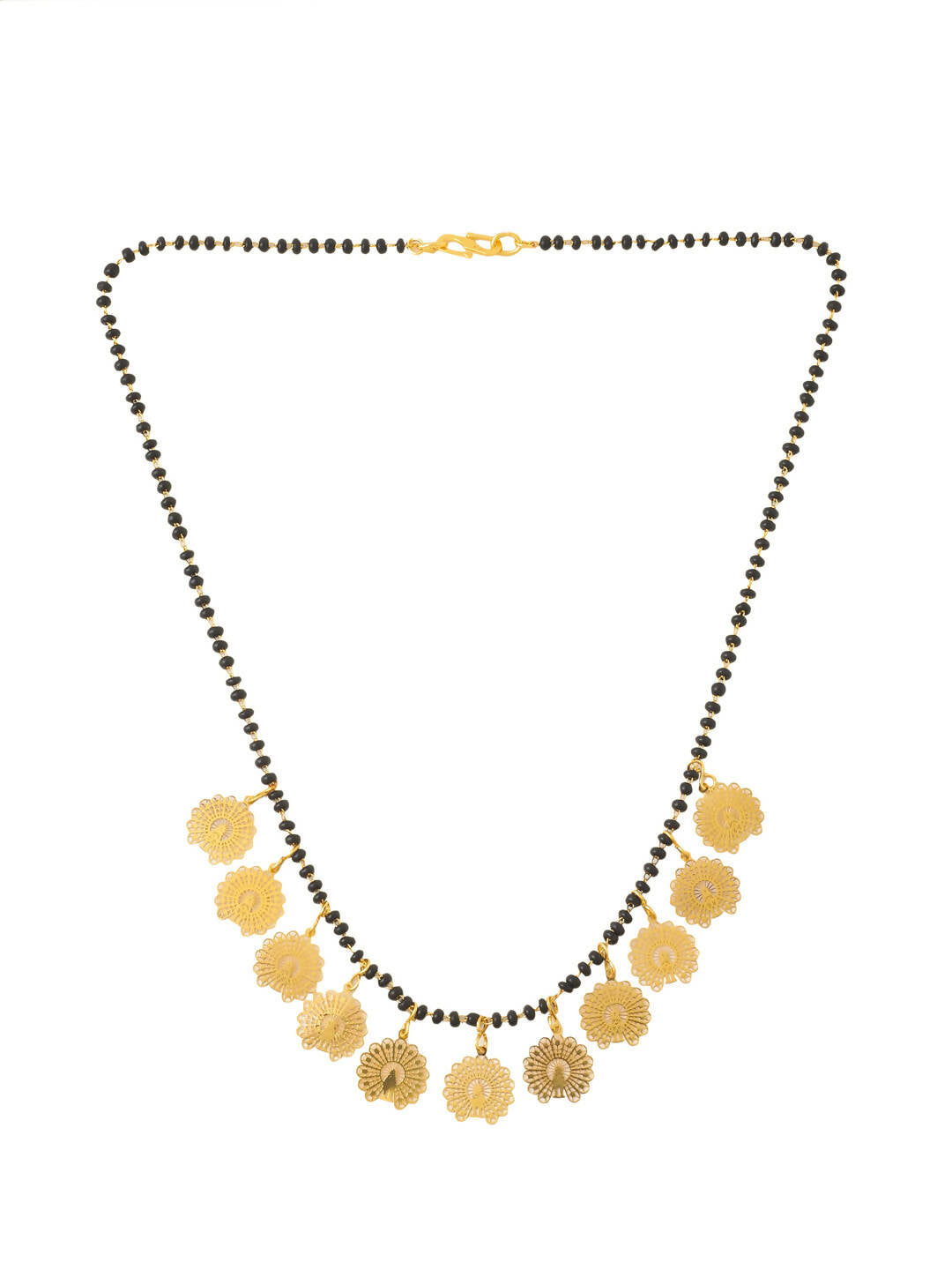 NVR Women Ethnic Gold-Plated Beaded Mangalsutra - Distacart