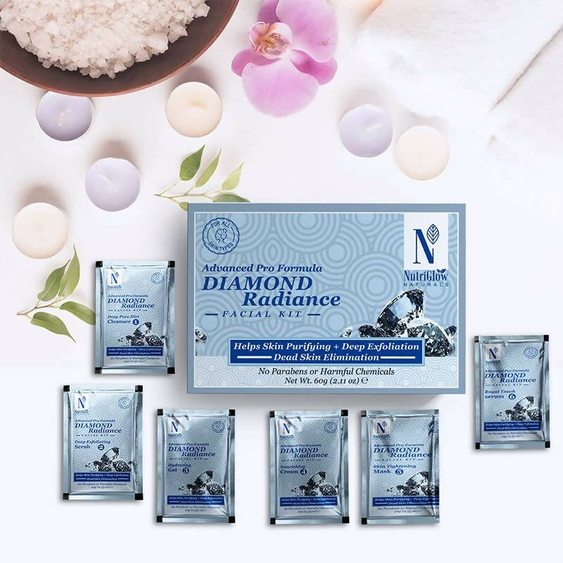 NutriGlow NATURAL'S Advanced Pro Formula Diamond Radiance Facial Kit - Distacart