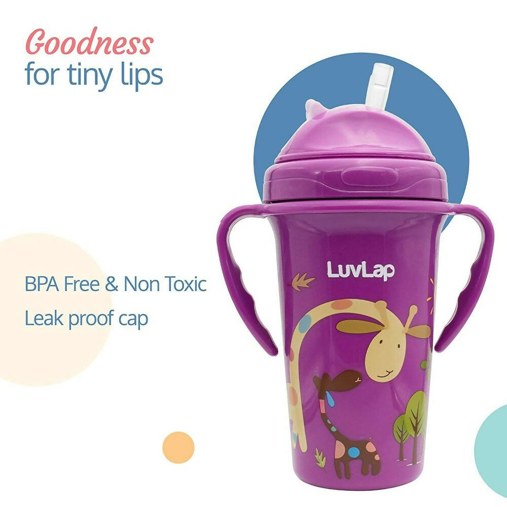 LuvLap Tiny Giffy Sipper for Infant/Toddler Anti-Spill Sippy Cup - Distacart