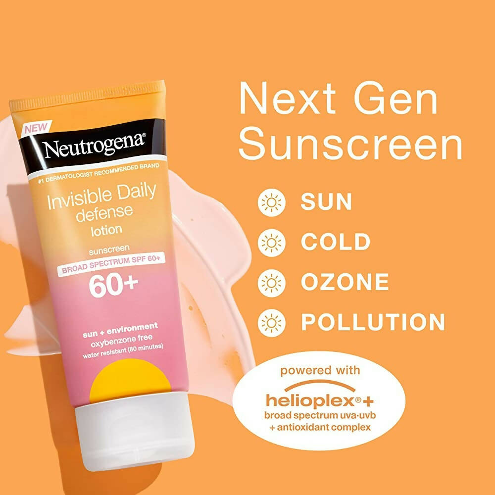 Neutrogena Invisible Daily Defense Sunscreen Lotion - Distacart