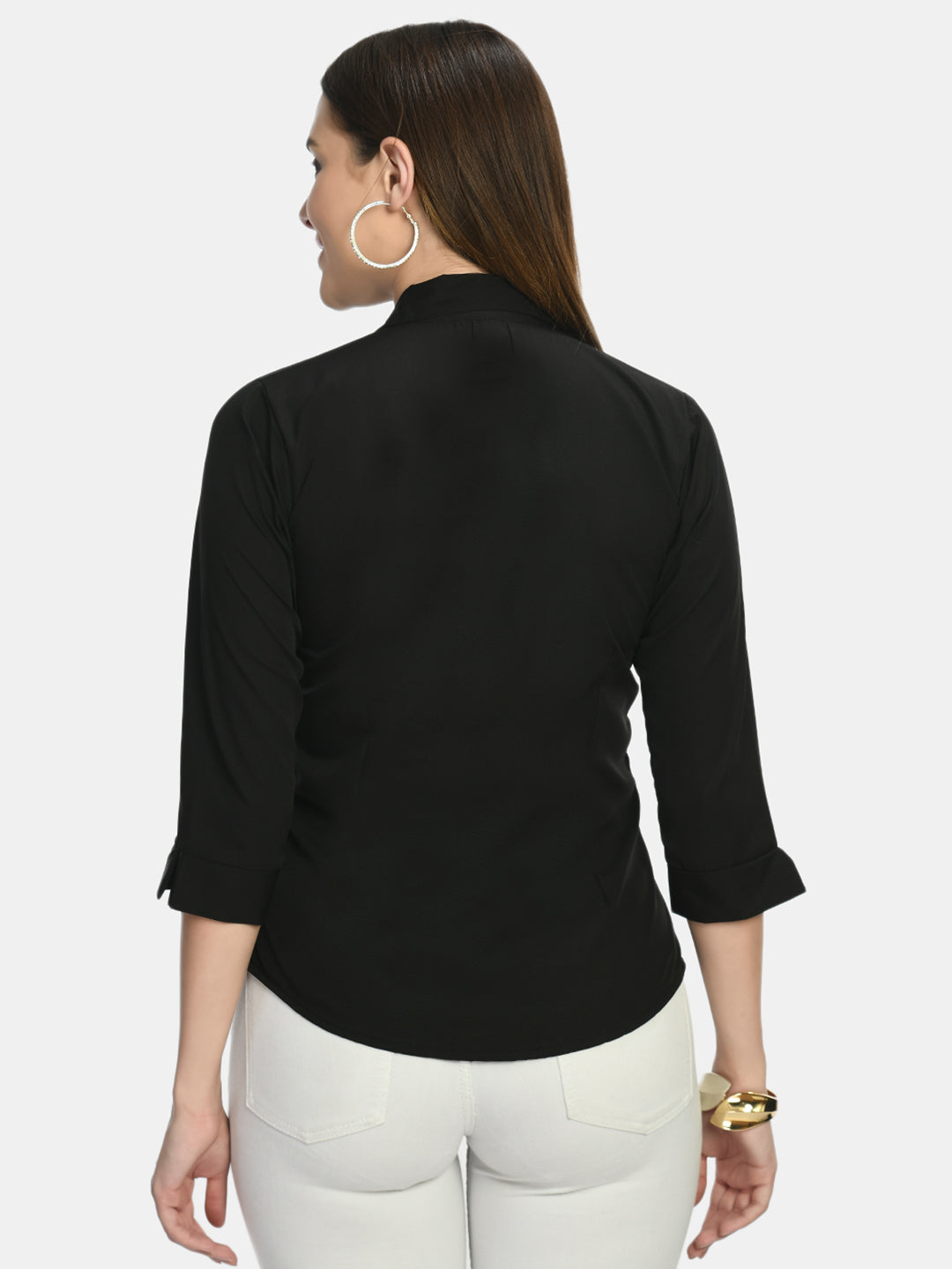 Wahe-NOOR Women's Black Formal Shirt - Distacart
