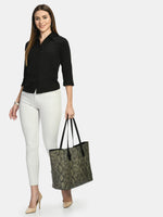 Thumbnail for Wahe-NOOR Women's Black Formal Shirt - Distacart