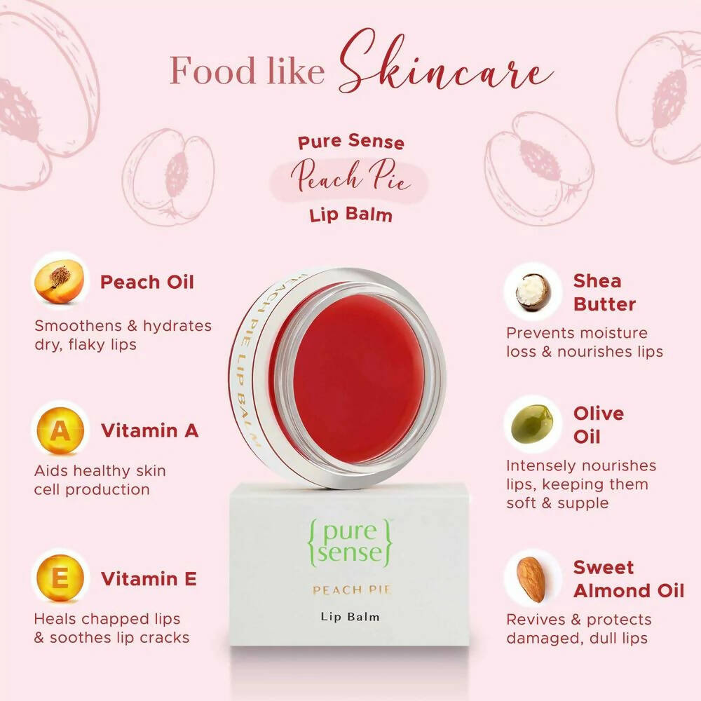 PureSense Peach Pie Lip Balm - Distacart