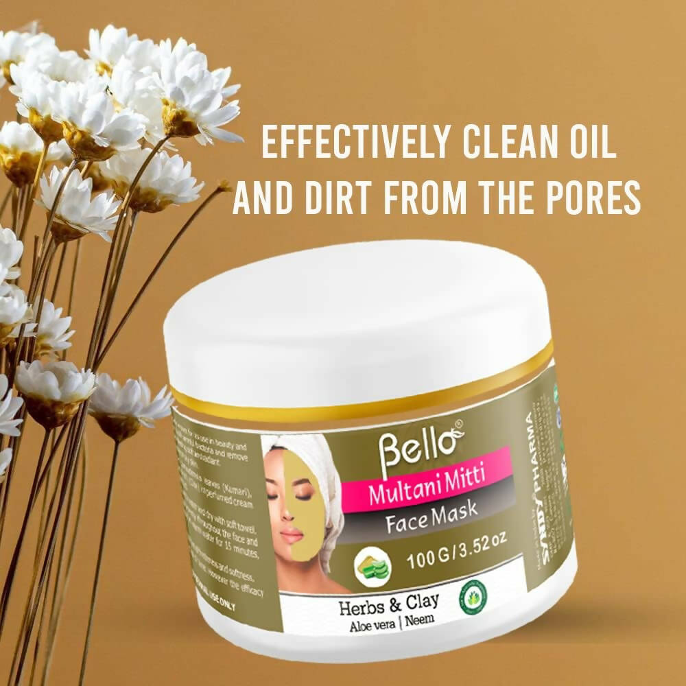Bello Herbals Multani Mitti Face Mask - Distacart
