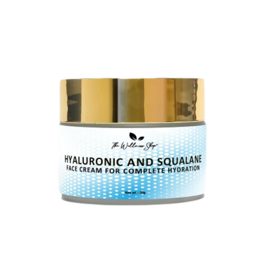The Wellness Shop Hyaluronic And Squalane Face Cream - Distacart