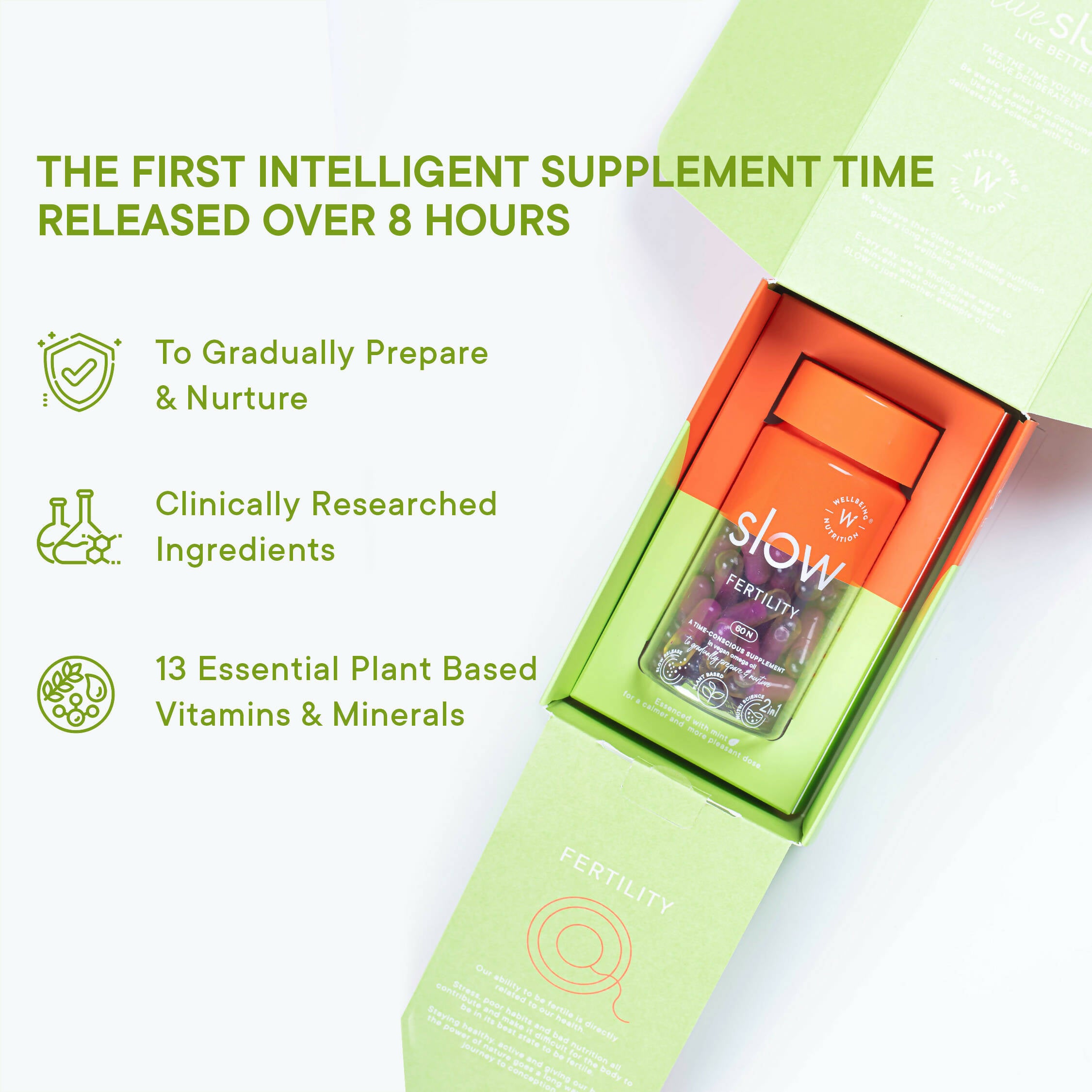 Wellbeing Nutrition Slow | Fertility for Her Capsules - Distacart