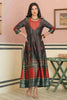 Juniper Green Satin Festive Printed Anarkali Flared Anarkali Kurta For Women - Distacart