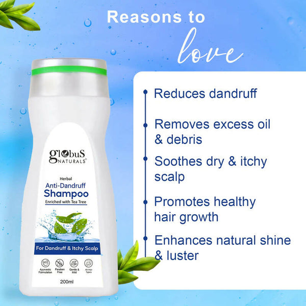 Globus Naturals Herbal Anti Dandruff Shampoo - Distacart