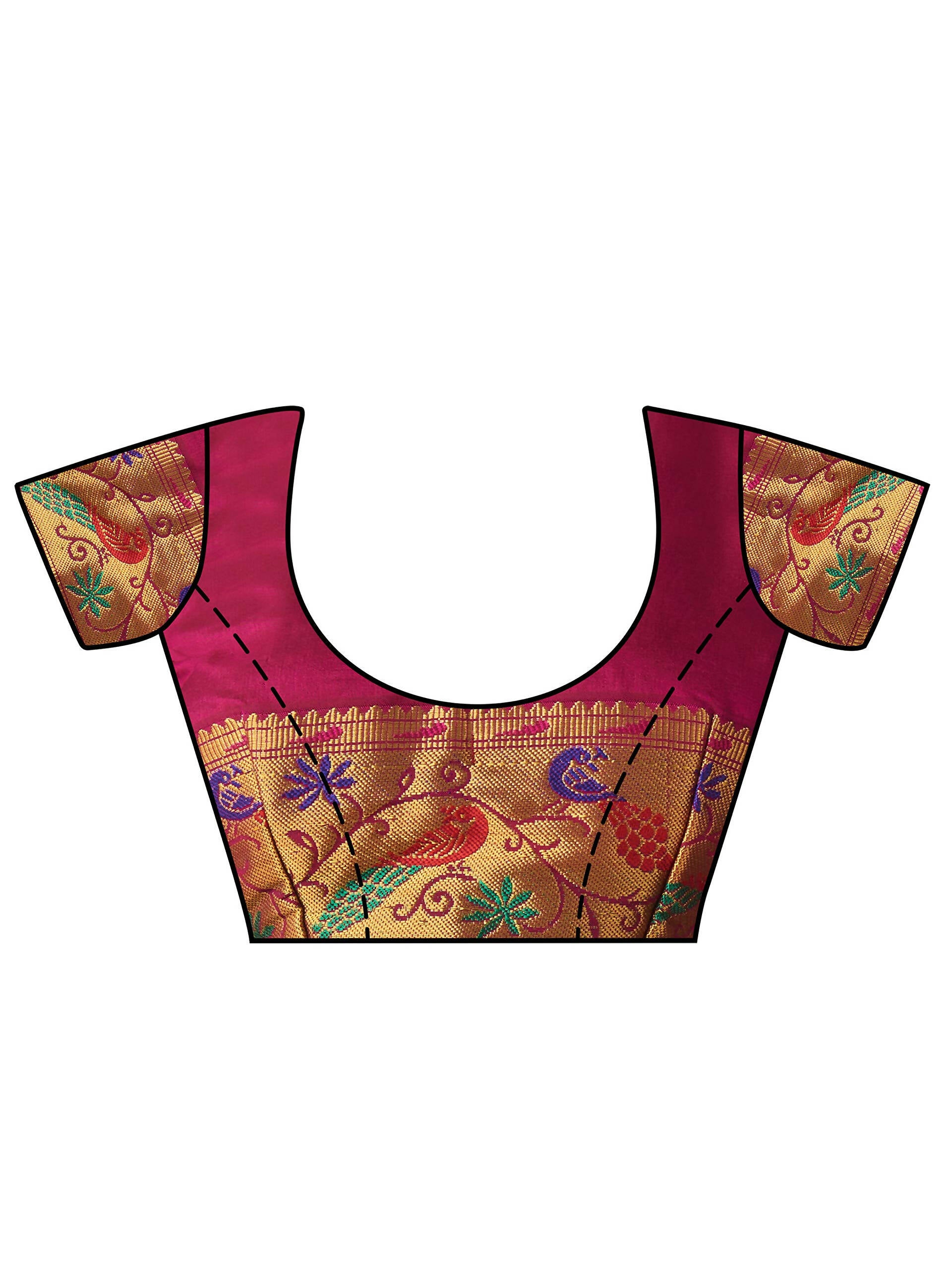 Mimosa Women's Paithani Art Silk Mustard Yellow Saree - Distacart