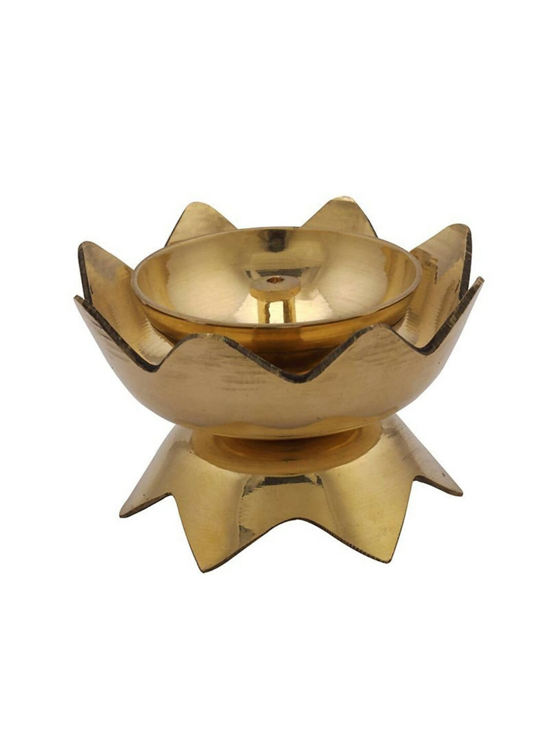 CraftVatika Gold-Toned Brass Handmade Diya - Distacart