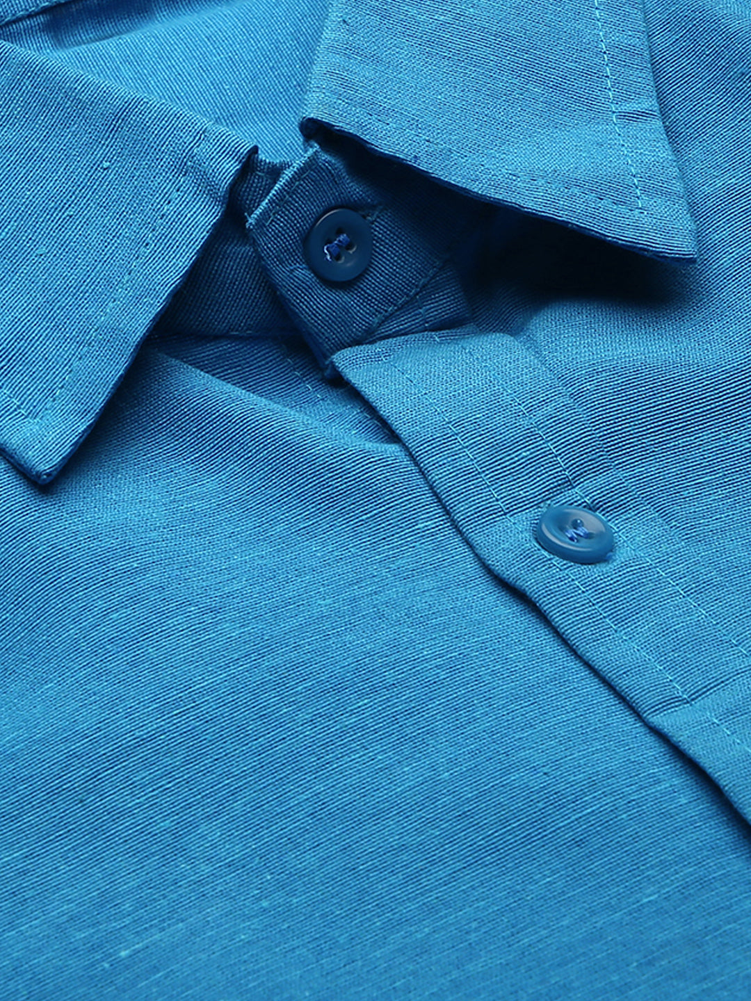 RIAG Blue Men's Full Sleeves Solid Shirt - Distacart