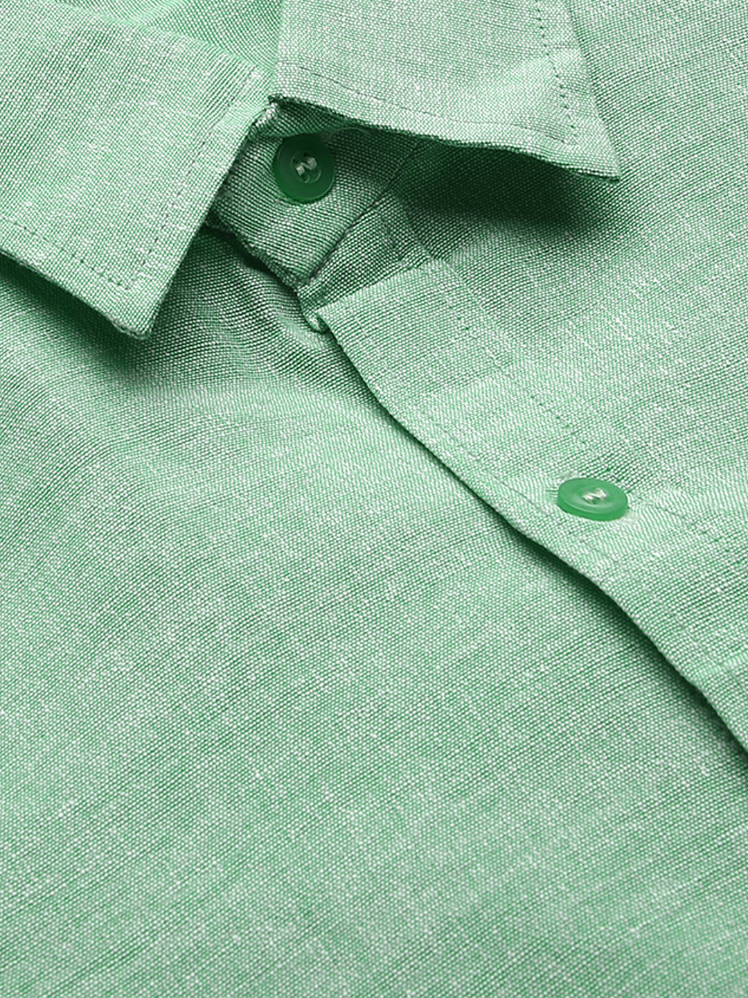 RIAG Green Men's Full Sleeves Solid Shirt - Distacart