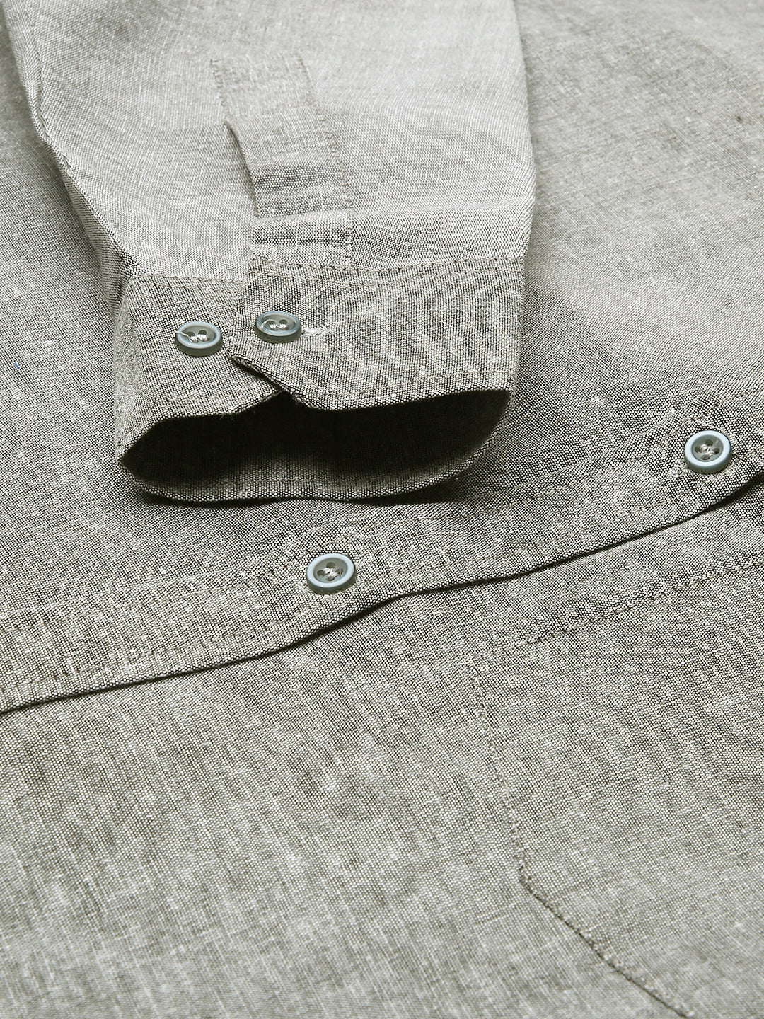 RIAG Grey Men's Full Sleeves Solid Shirt - Distacart