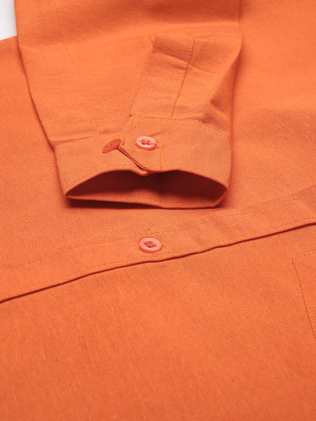 RIAG Orange Men's Full Sleeves Solid Shirt - Distacart