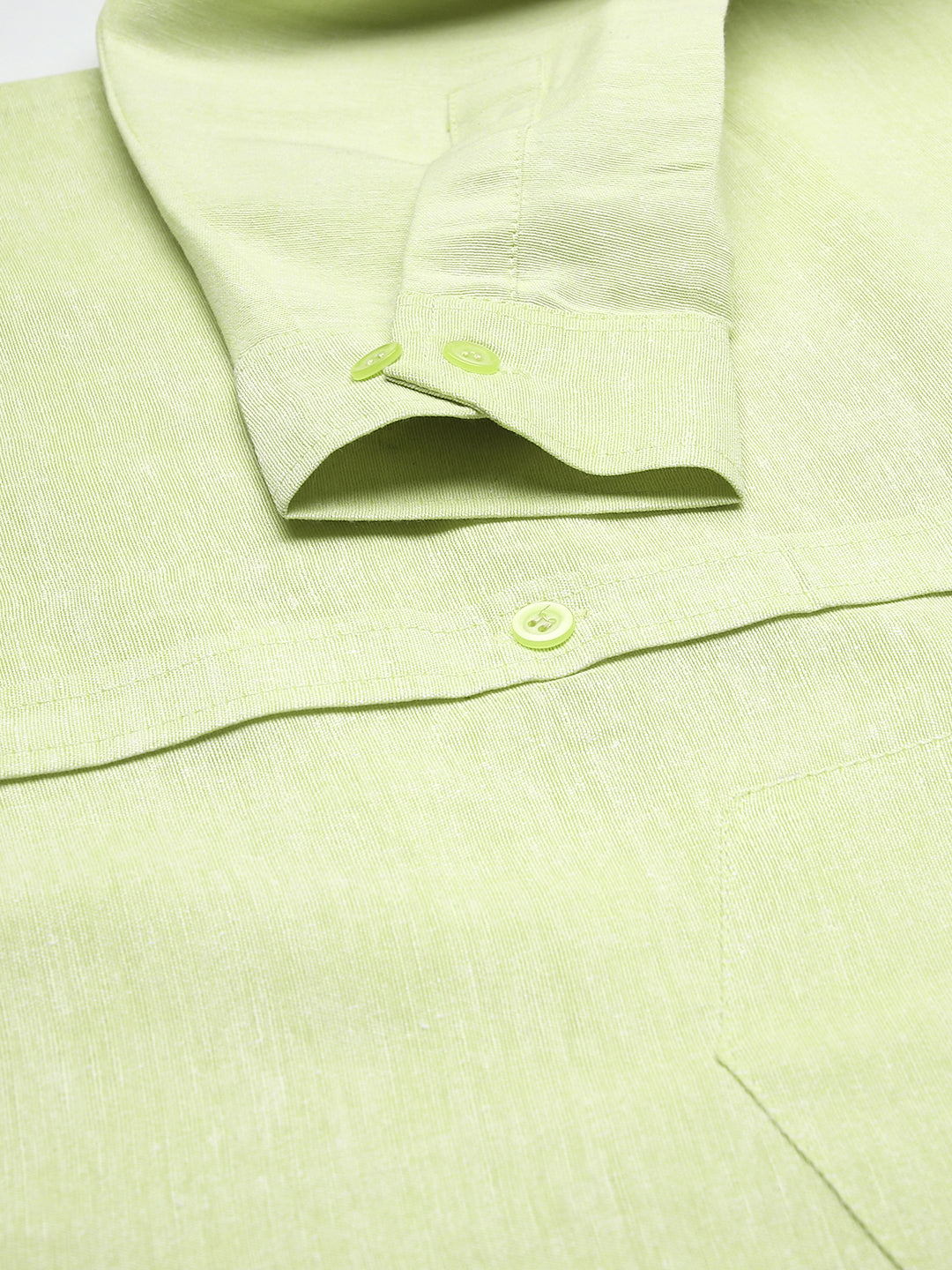 RIAG Green Men's Full Sleeves Solid Shirt - Distacart