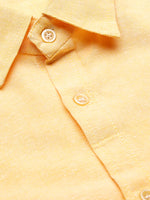 Thumbnail for RIAG Beige Men's Full Sleeves Solid Shirt - Distacart