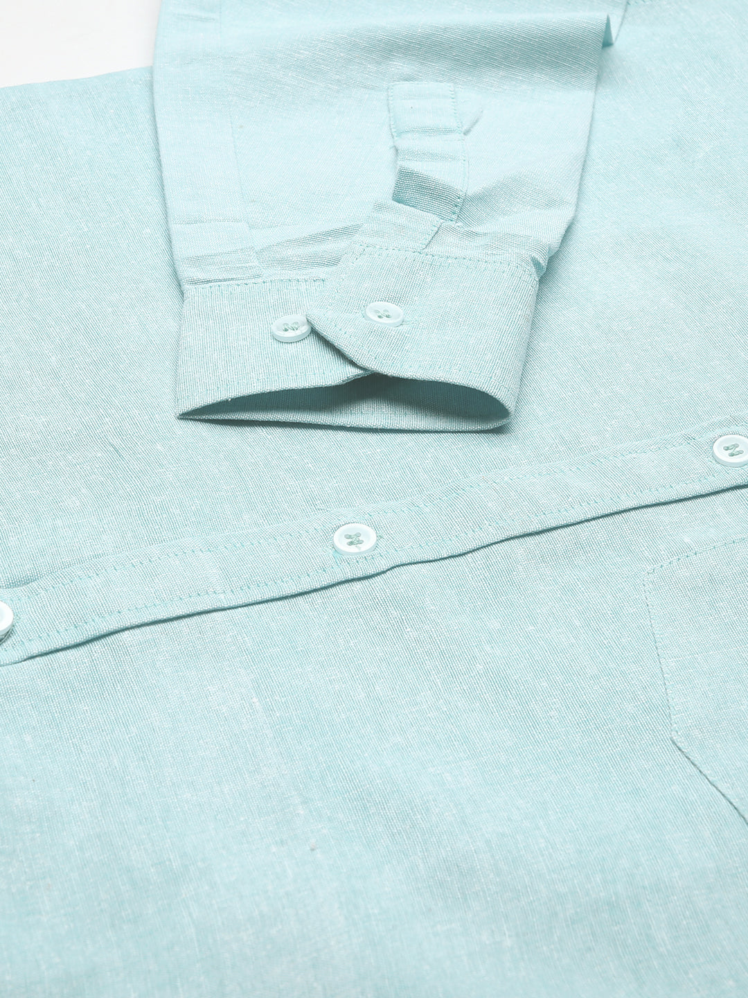 RIAG Light Blue Men's Full Sleeves Solid Shirt - Distacart