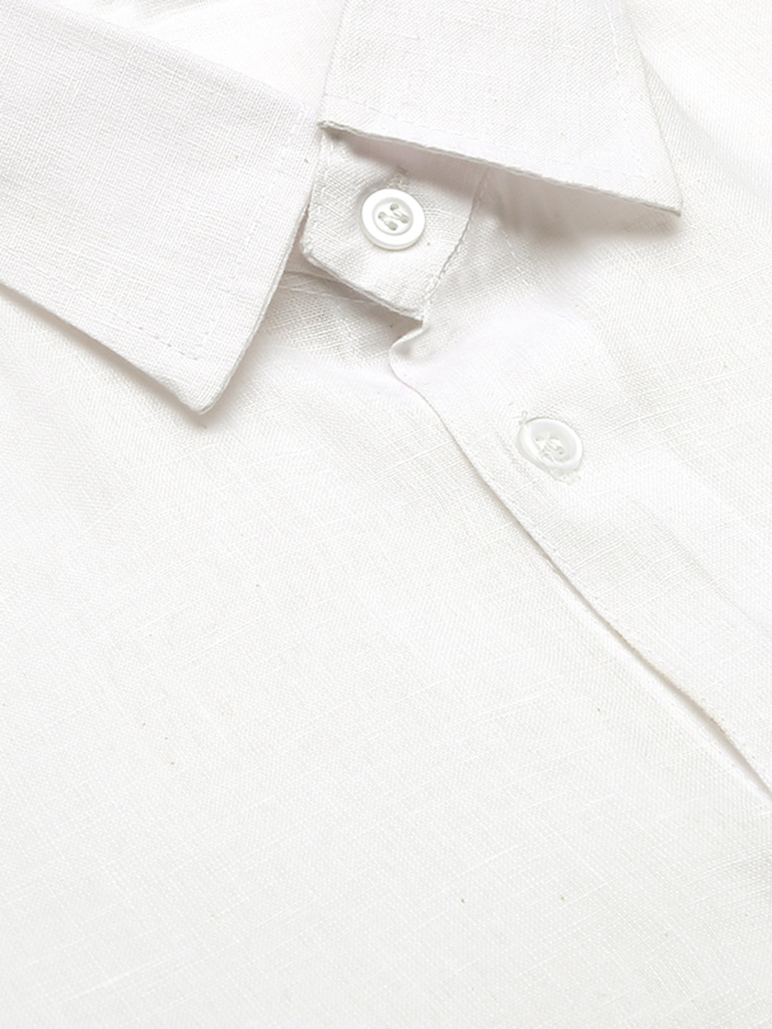 RIAG White Men's Full Sleeves Solid Shirt - Distacart