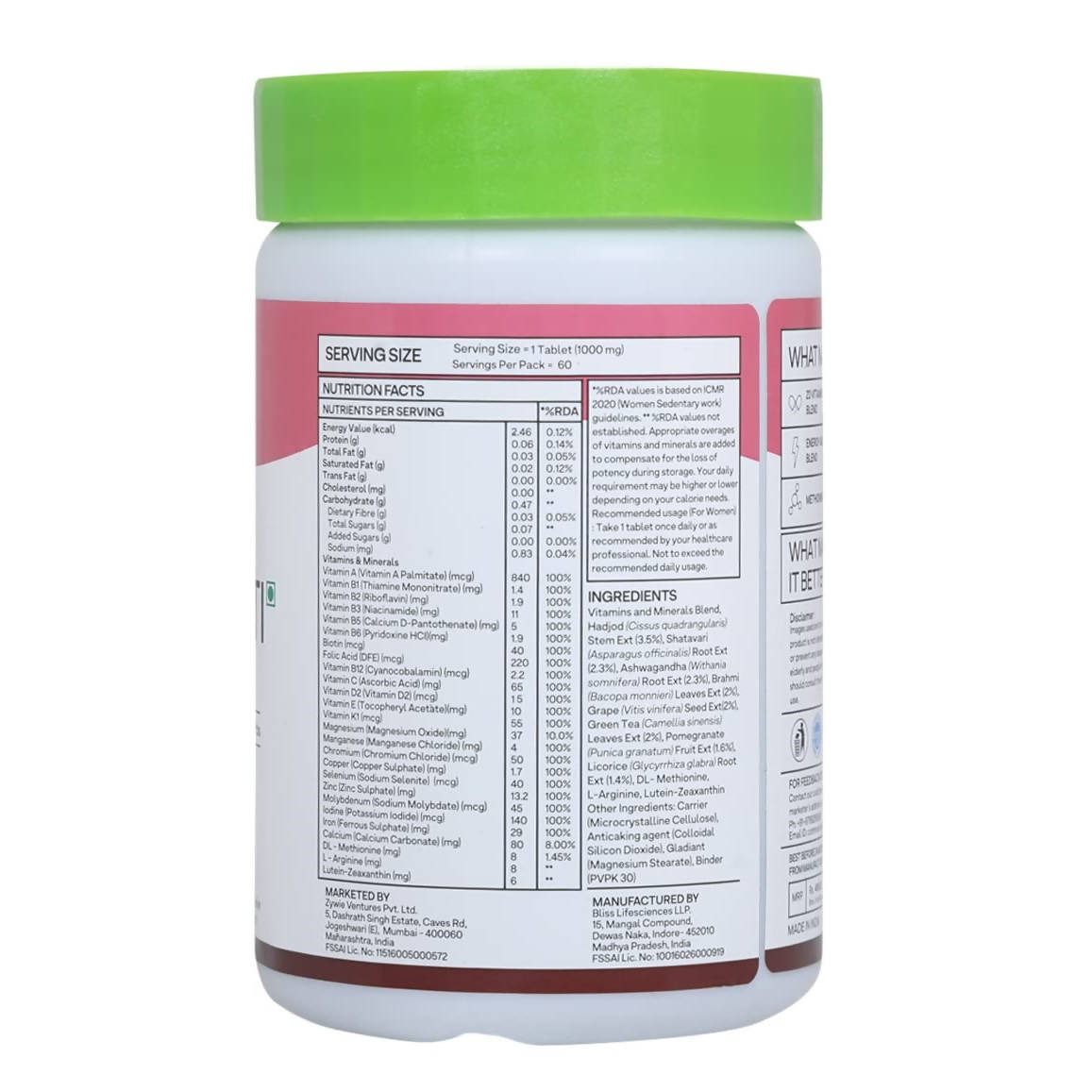 OZiva Daily Women’s Multi Tablets - Distacart