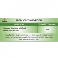Thumbnail for Sewfa Naturals Moringa Extract Capsules - Distacart
