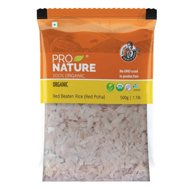 Pro Nature Organic Red Beaten Rice (Red Poha)