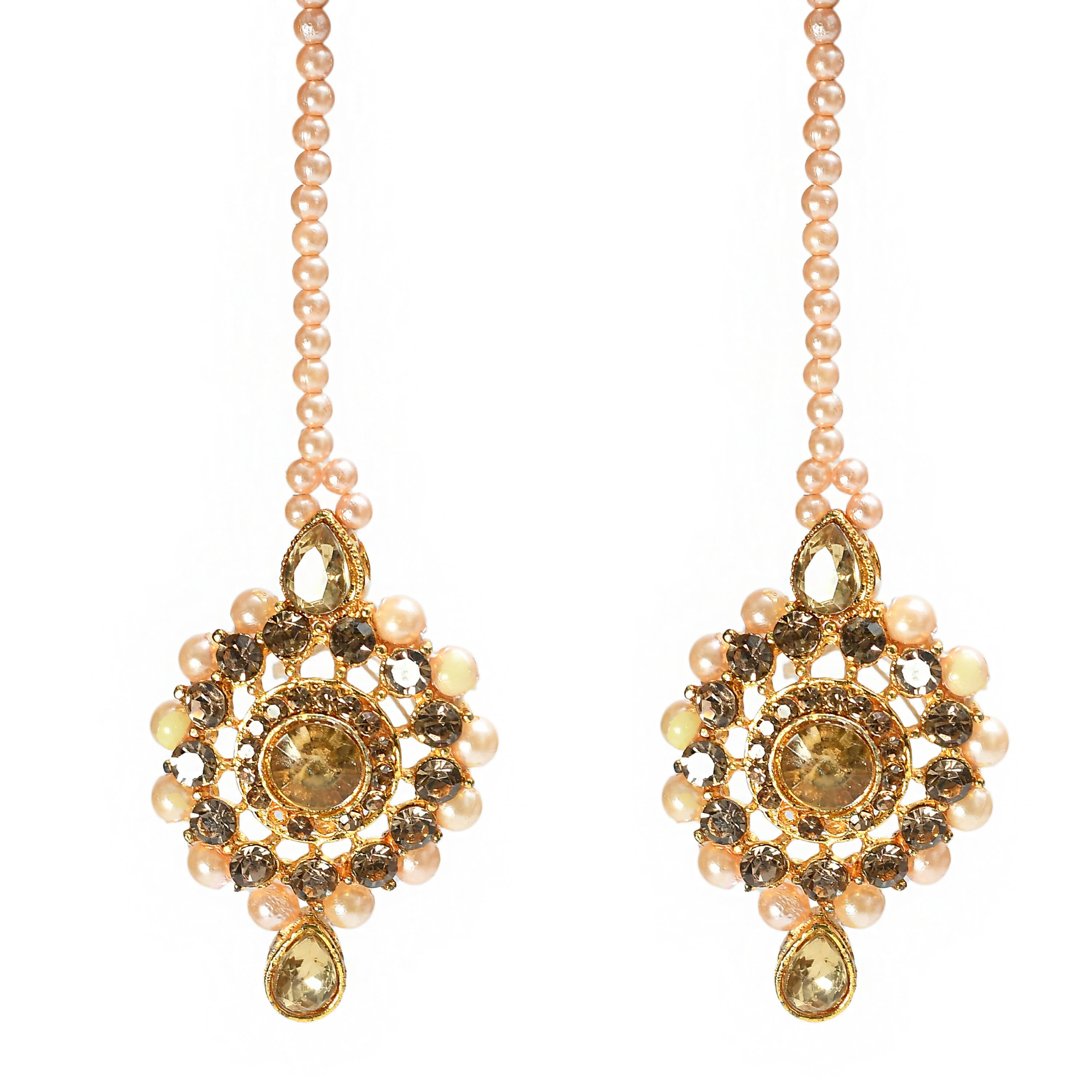 Mominos Fashion Johar Kamal Gold-Plated Brass Finish Kundan/Stone Choker For Women (Golden) - Distacart