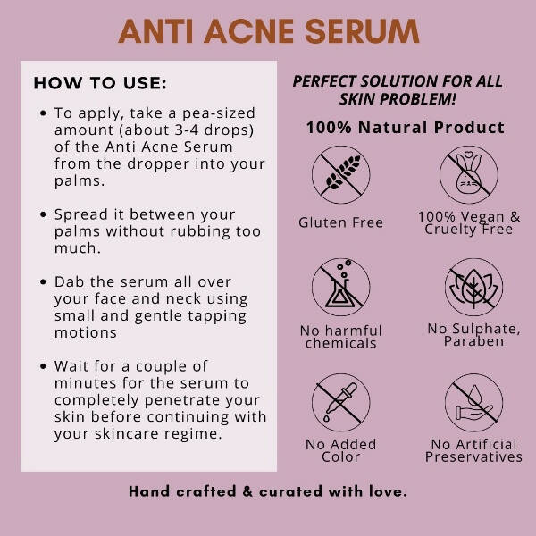 Organicos Anti Acne Serum - Distacart