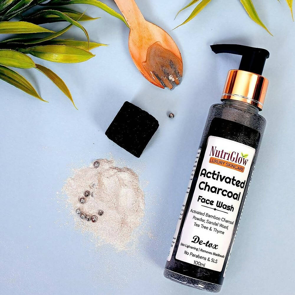 NutriGlow Activated Charcoal Face Wash - Distacart