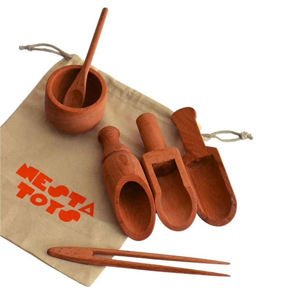 Nesta Toys Sensory Wooden Toys - Beech Wood - Distacart