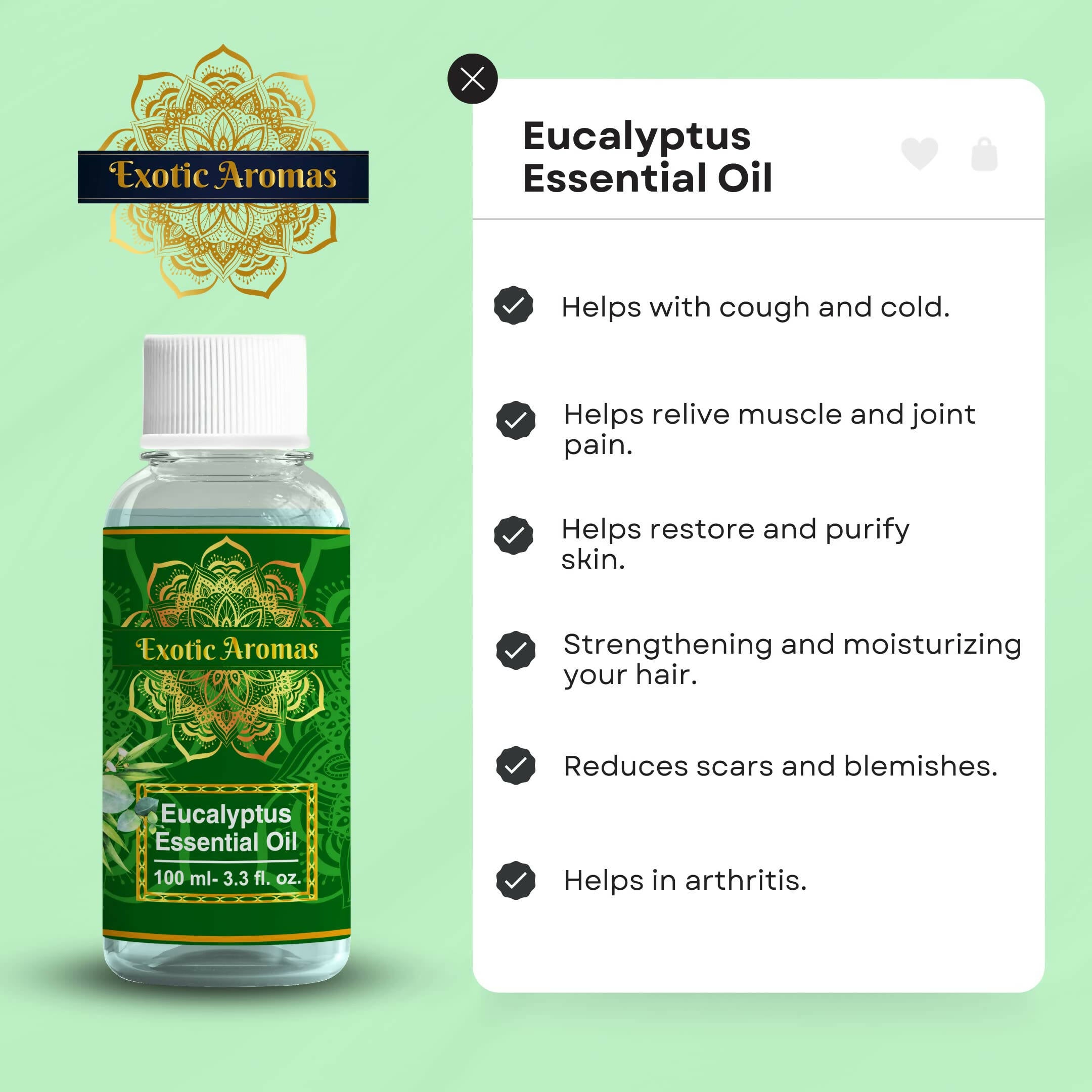 Exotic Aromas Eucalyptus Essential Oil - Distacart