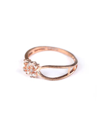 Thumbnail for Priyaasi Women American Diamond Rose Gold Plated Ring - Distacart