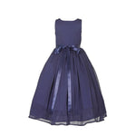Thumbnail for Asmaani Baby Girl's Blue Color Satin A-Line Maxi Full Length Dress (AS-DRESS_22003) - Distacart