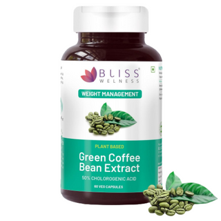 Bliss Welness Green Coffee Bean Extract Capsules - Distacart