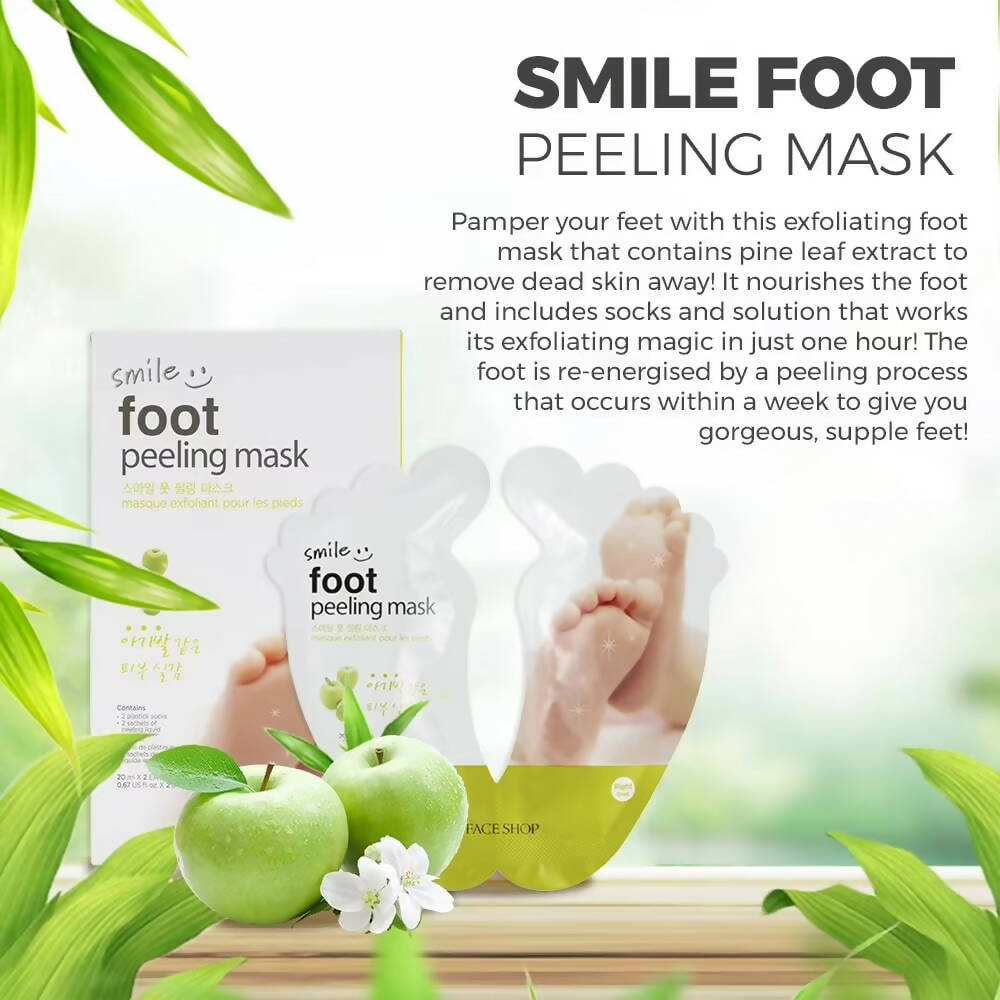 The Face Shop Smile Foot Peeling Mask - Distacart