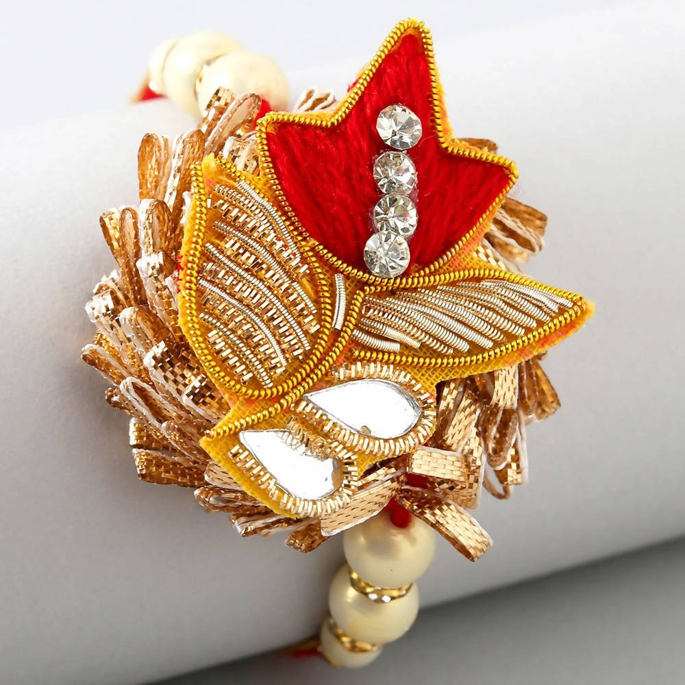 Exclusive Zardosi Rakhi & Cadbury Silk Chocolates - Distacart