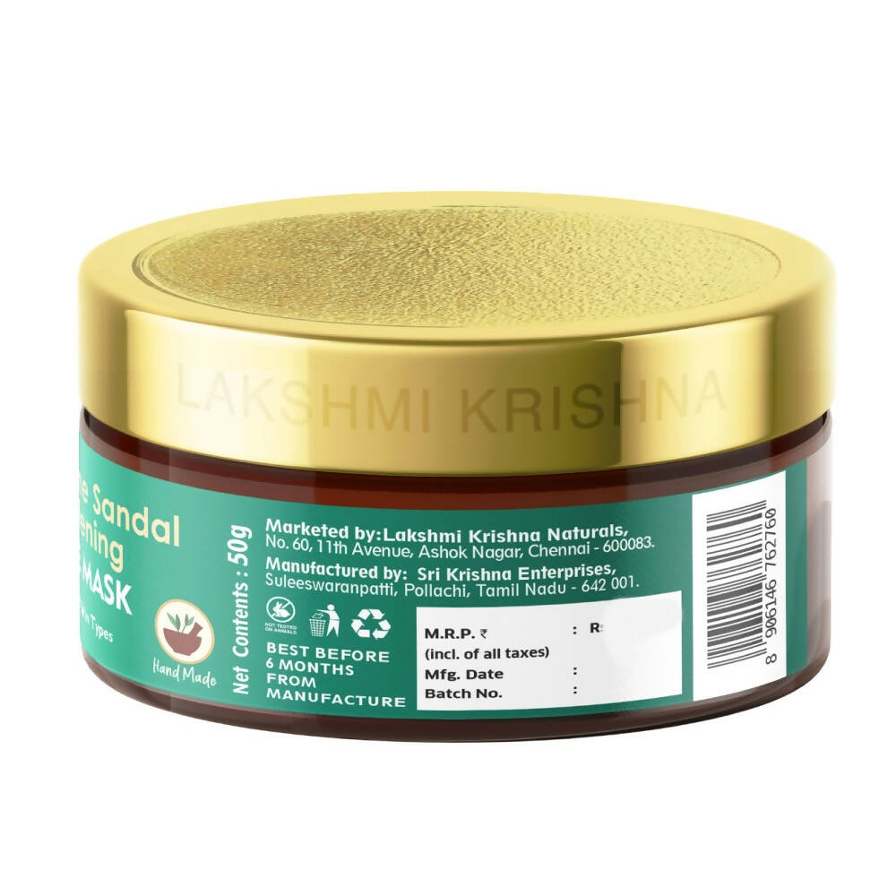Lakshmi Krishna Naturals Calamine Sandal Whitening Face Mask - Distacart
