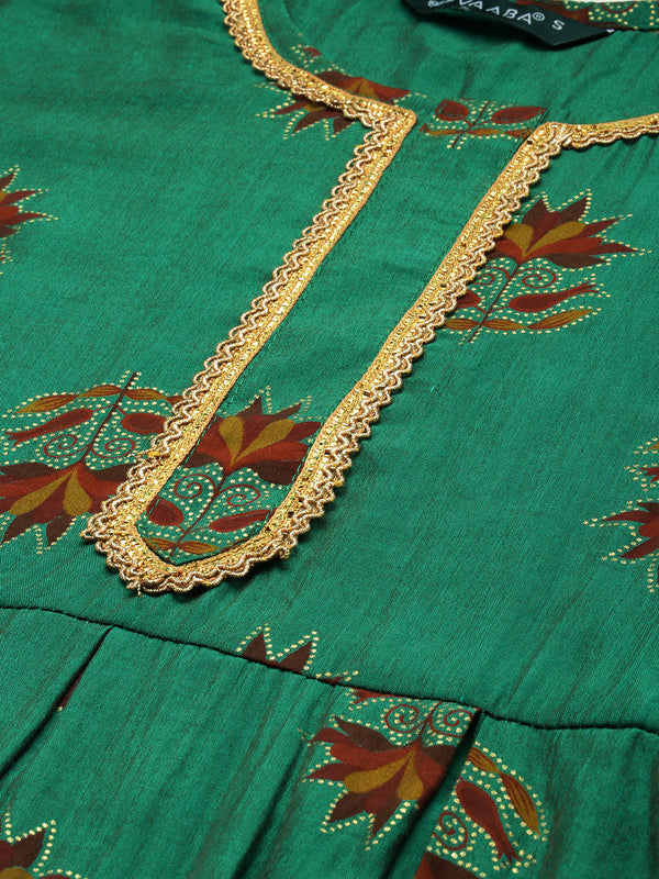 Embroidered Short Kurta with Layered Tuelle Sharara and Foil Dupatta