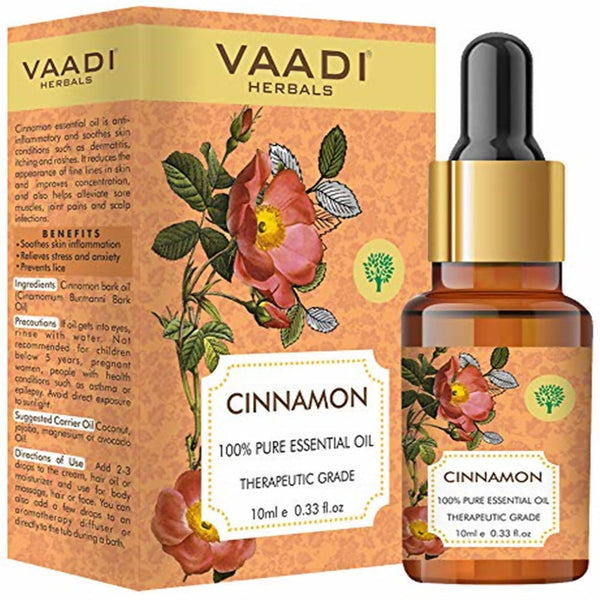 Vaadi Herbals Cinnamon 100% Pure Essential Oil Therapeutic Grade - Distacart