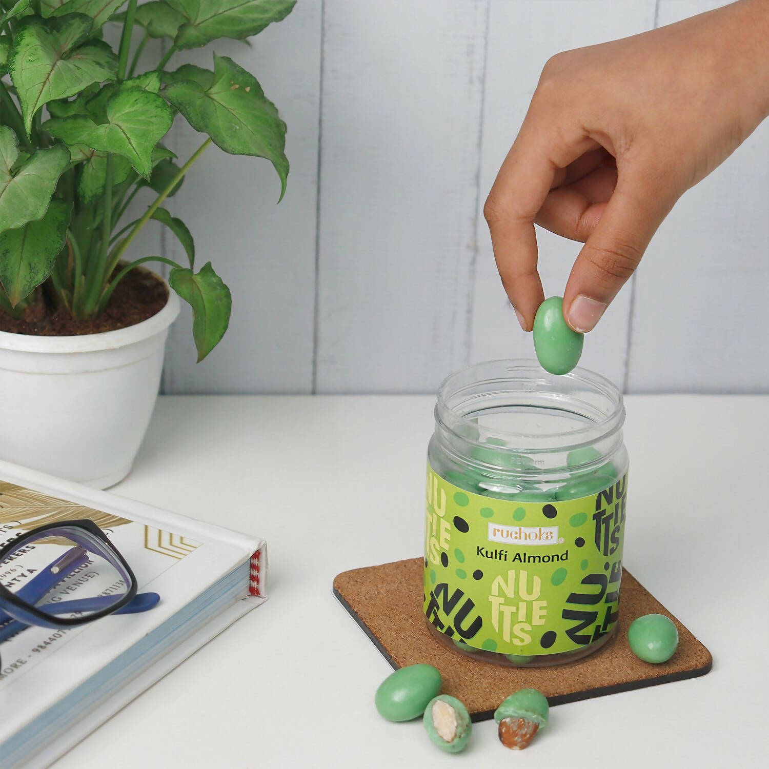 Dibha Rucoks- Kulfi Almond Draggies Chocolate Coated - Distacart