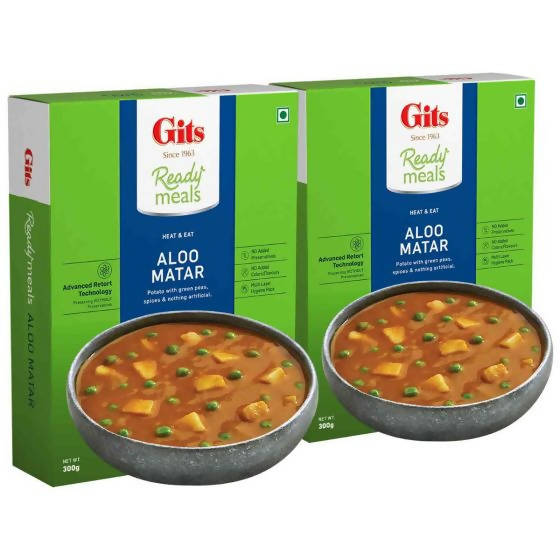 Gits Ready Meals Heat & Eat Aloo Matar - Distacart