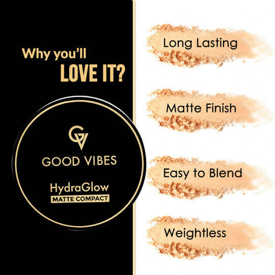 Good Vibes HydraGlow Matte Compact - Natural Tan 02 - Distacart